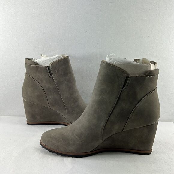 Soul Naturalizer Haley Light Gray Wedge Bootie size 8.5W - Picture 3 of 7